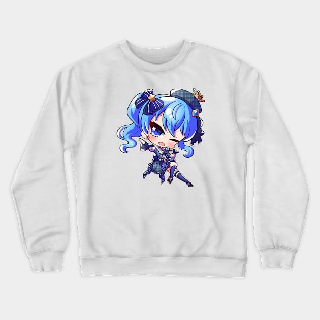 Hoshimachi Suisei Hololive Crewneck Sweatshirt by Ghazinagato